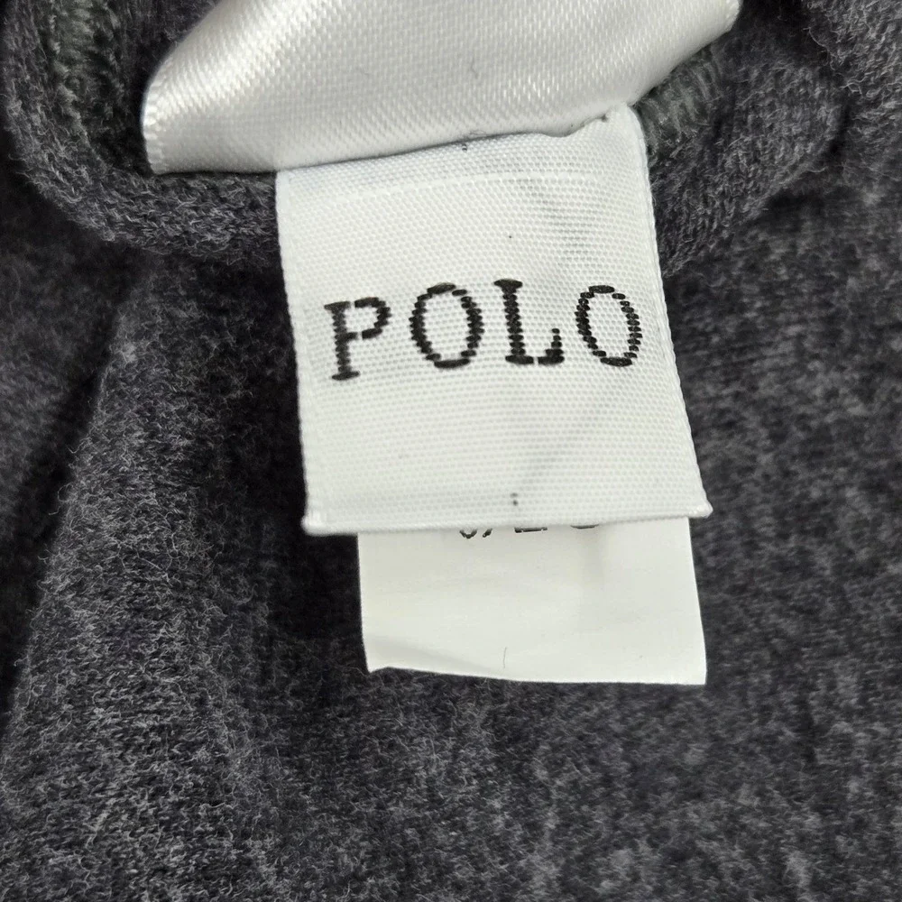 Polo Ralph Lauren Men Sweatshirt XL Gray Embroidered Quarter Zip Activewear